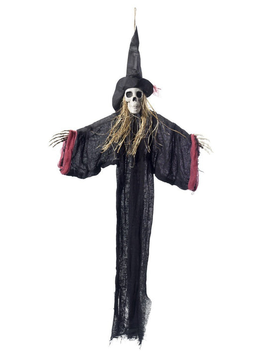 Hanging Witch Skeleton Decoration