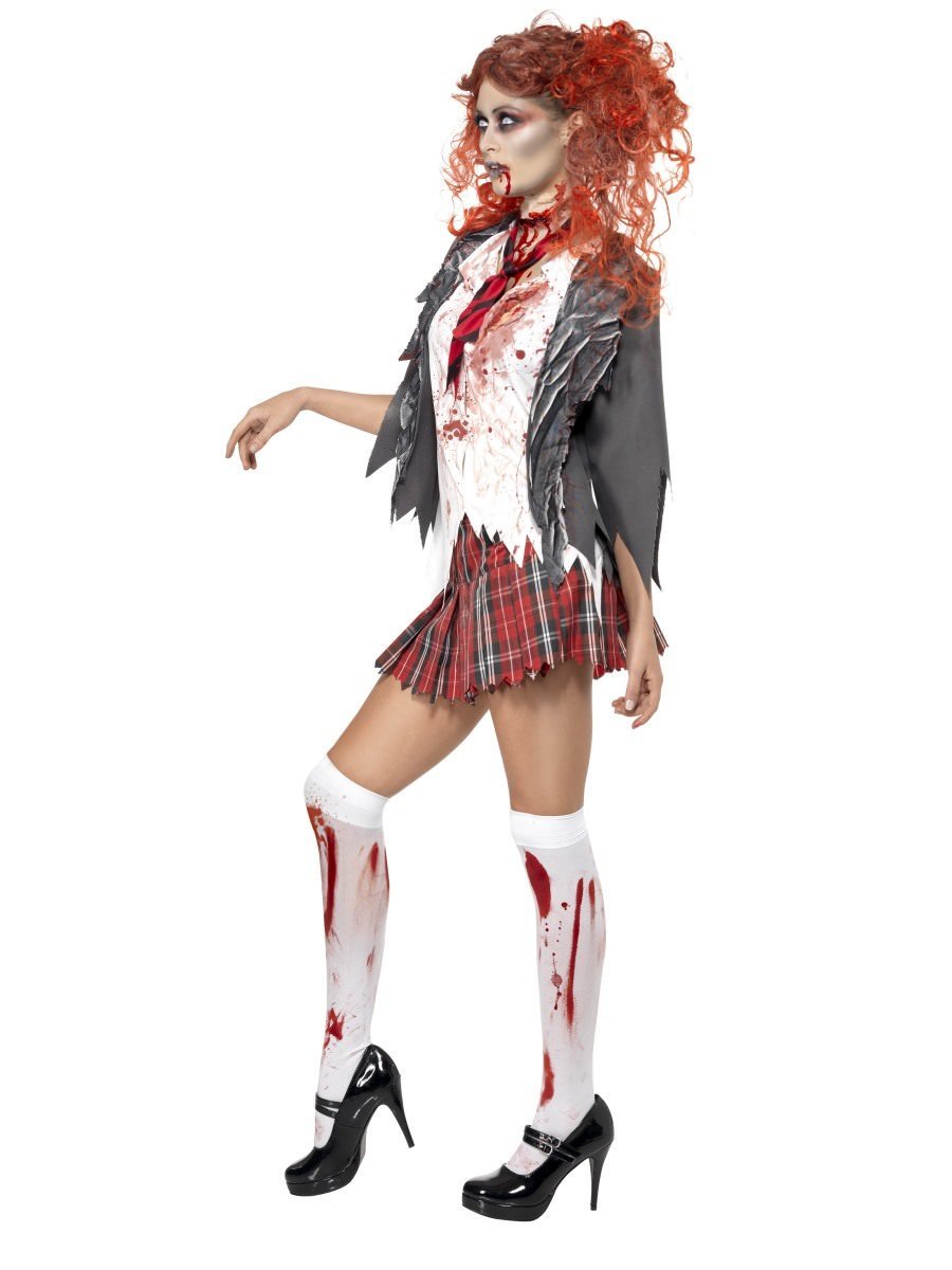 High School Horror Zombie Schoolgirl Costume Alternative View 1.jpg