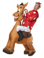 Inflatable Jockey and Horse Costume