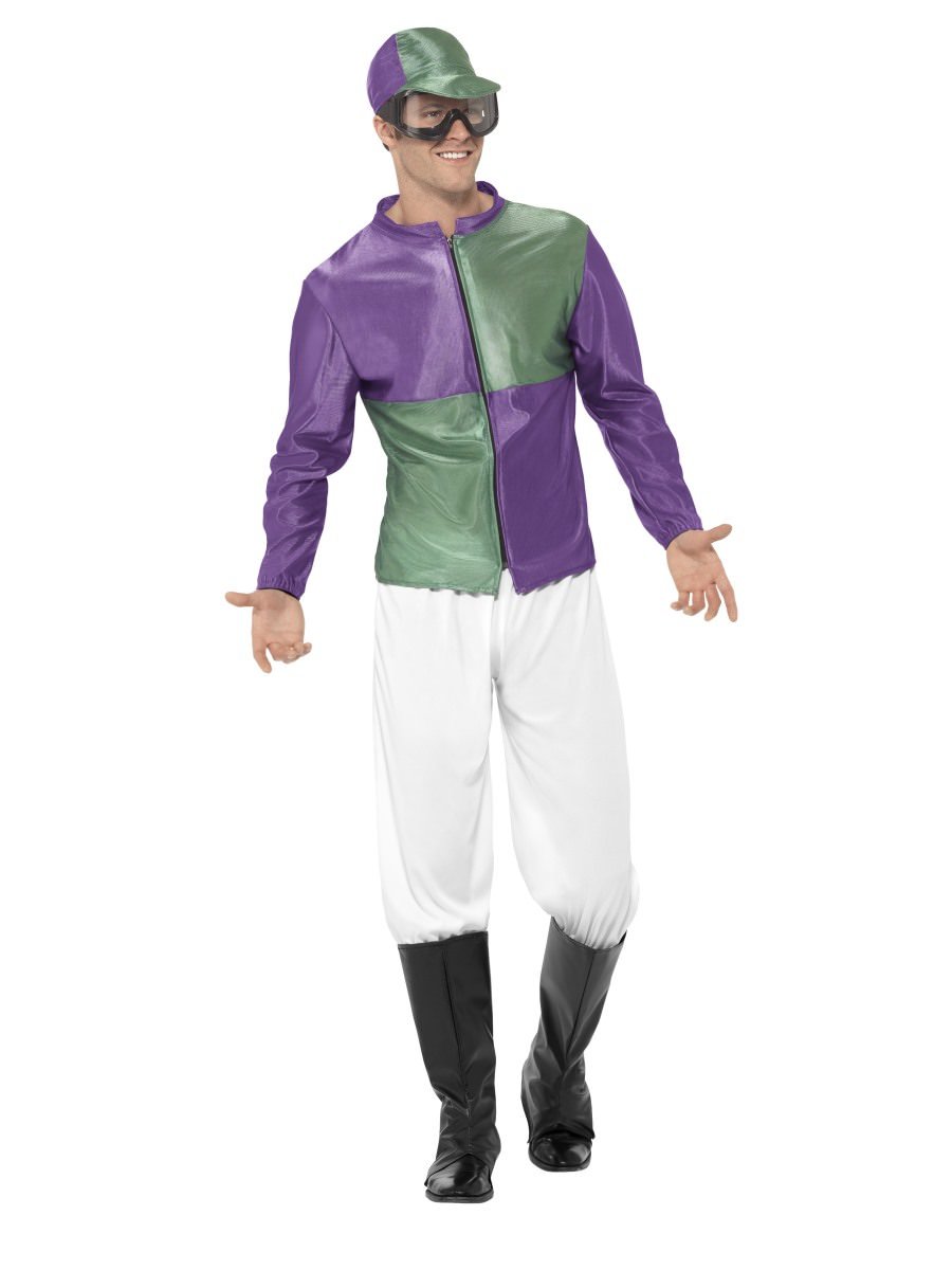Jockey Costume, Green & Purple