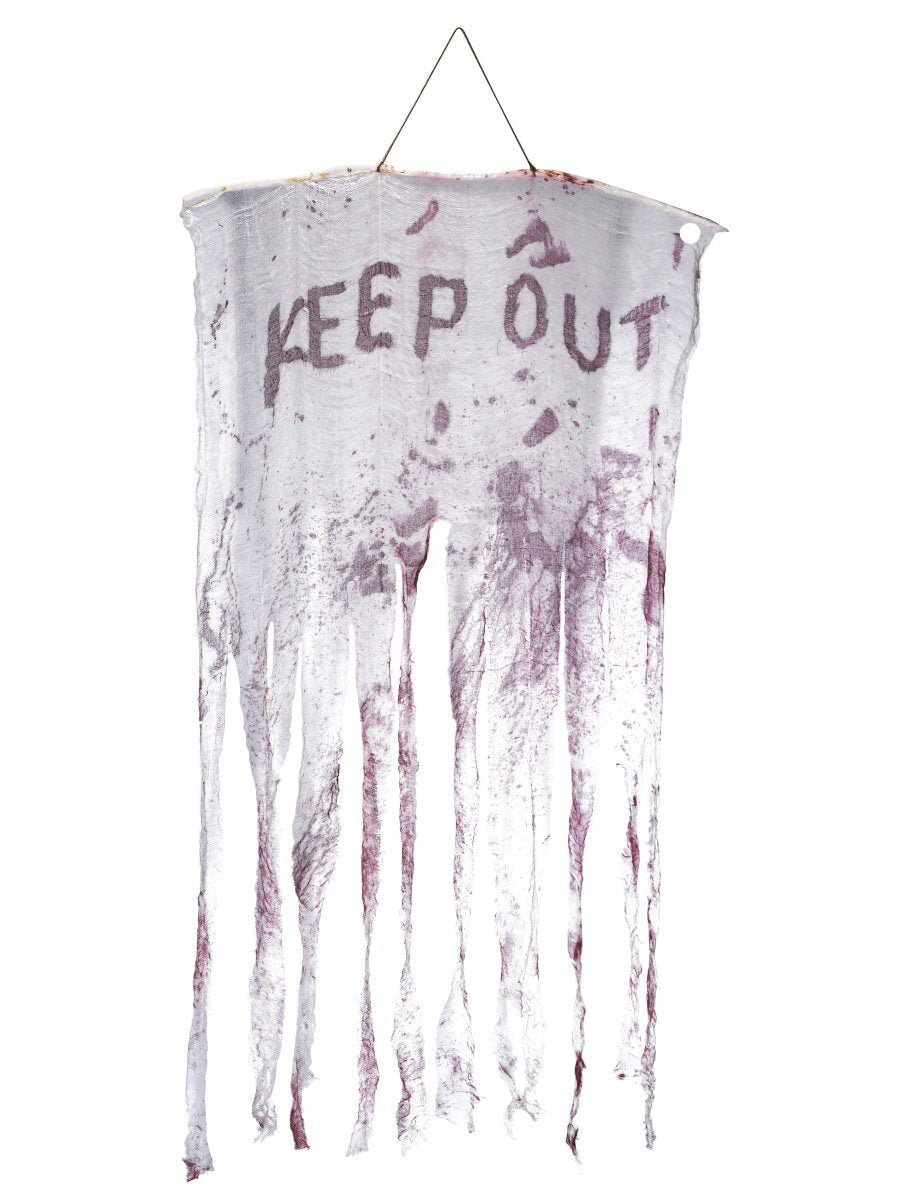 Keep Out Bloody Hanging Decoration