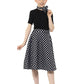 Kids 50s Polka Dot Skirt, Black