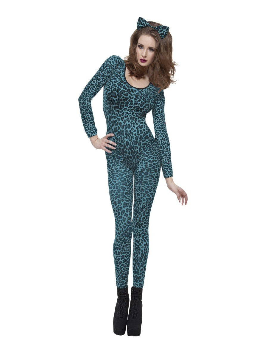 Leopard Print Bodysuit, Blue Alternative View 3.jpg