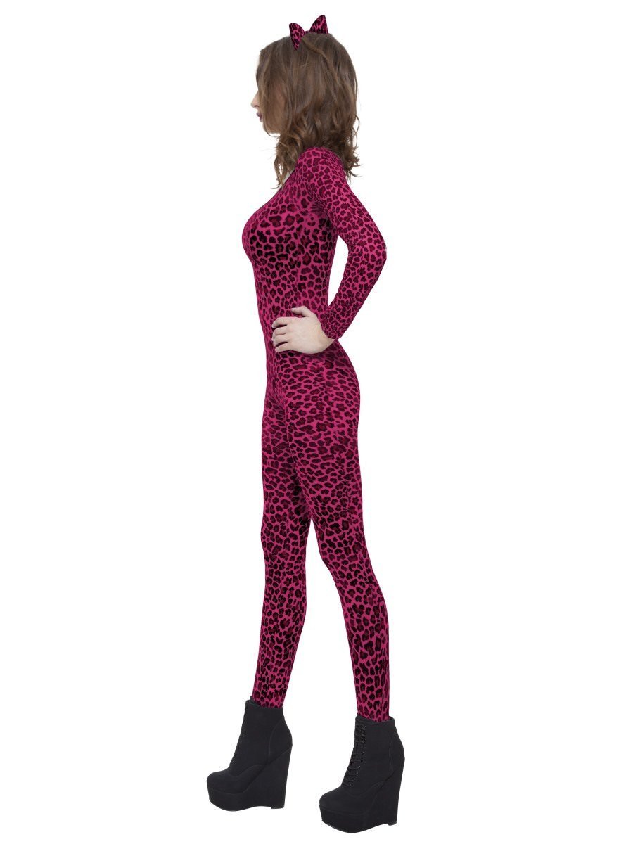 Leopard Print Bodysuit, Pink & Black Alternative View 1.jpg