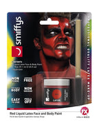 Liquid Latex Pot & Sponge Applicator, Red Alternative View 6.jpg