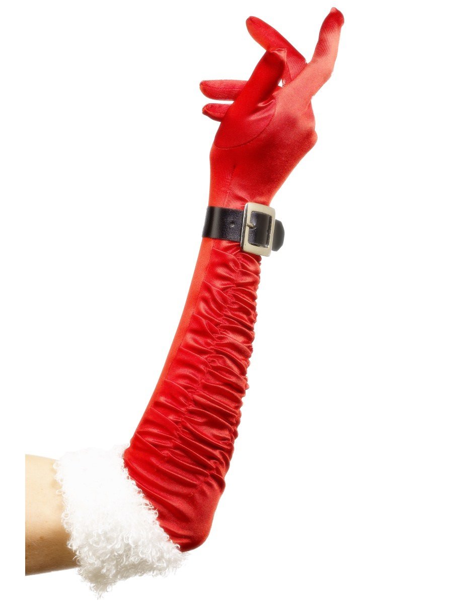 Long Santa Gloves