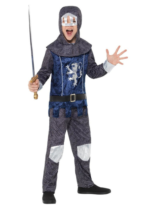 Medieval Knight Boy Costume, Blue