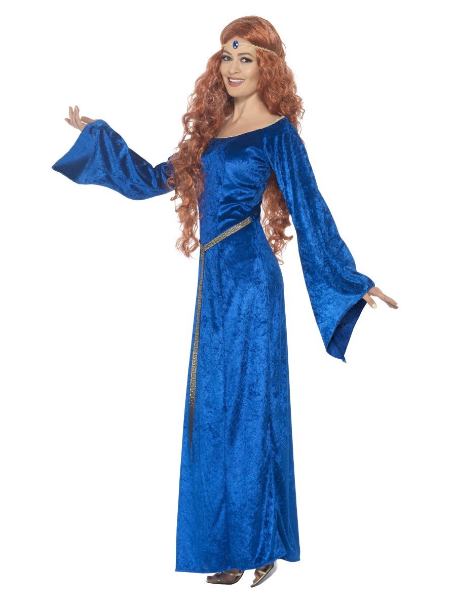 Medieval Maid Costume, Blue Alternative View 1.jpg