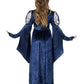 Medieval Maid Girl Costume, Blue