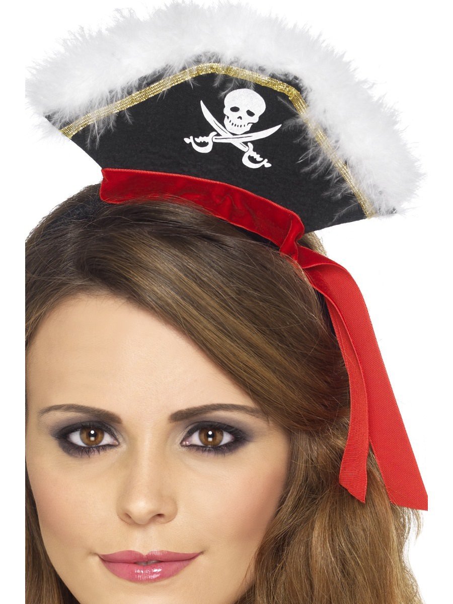 Mock Pirate Hat on Headband