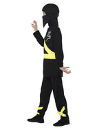 Ninja Assassin Costume, Black & Yellow Alternative View 1.jpg