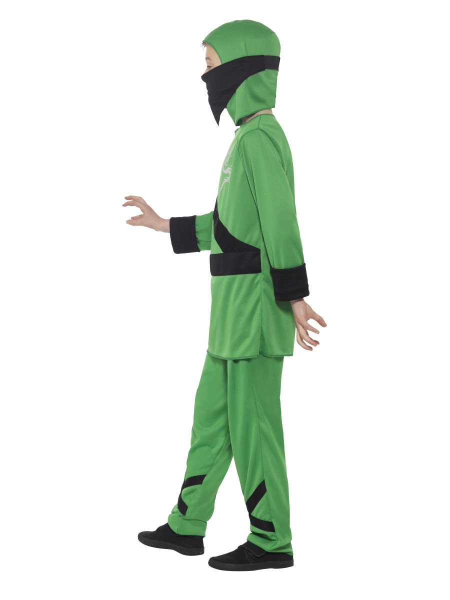 Ninja Assassin Costume, Green & Black Alternative View 1.jpg
