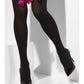 Opaque Hold-Ups, Black, with Fuchsia Bows Alternative View 1.jpg
