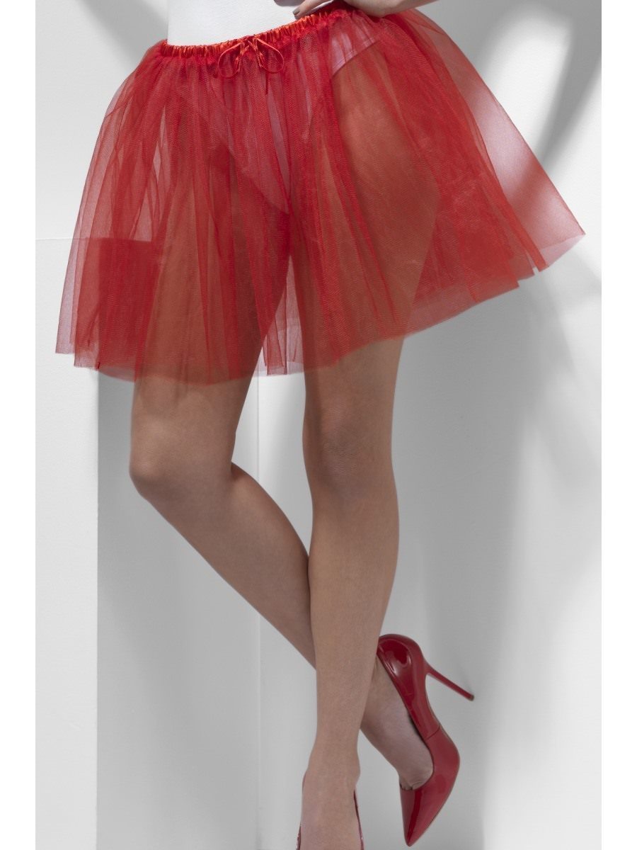 Petticoat Underskirt, Longer Length, Red