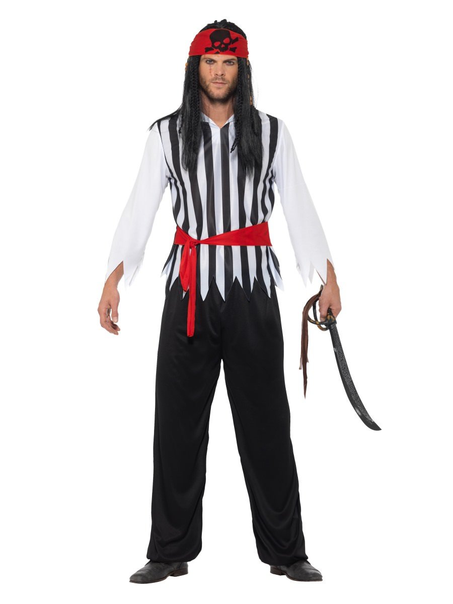 Pirate Costume, Black & White
