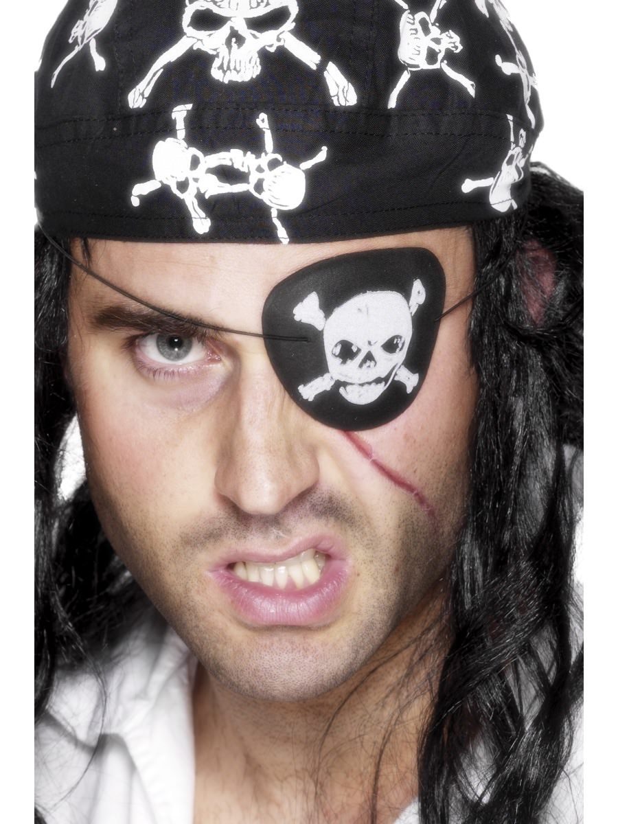 Pirate Eyepatch, with Skull and Crossbones