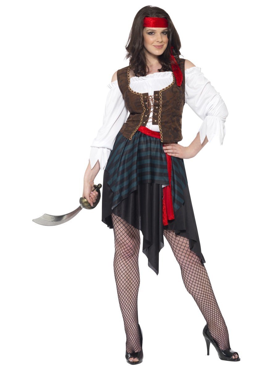 Pirate Lady Costume, Brown