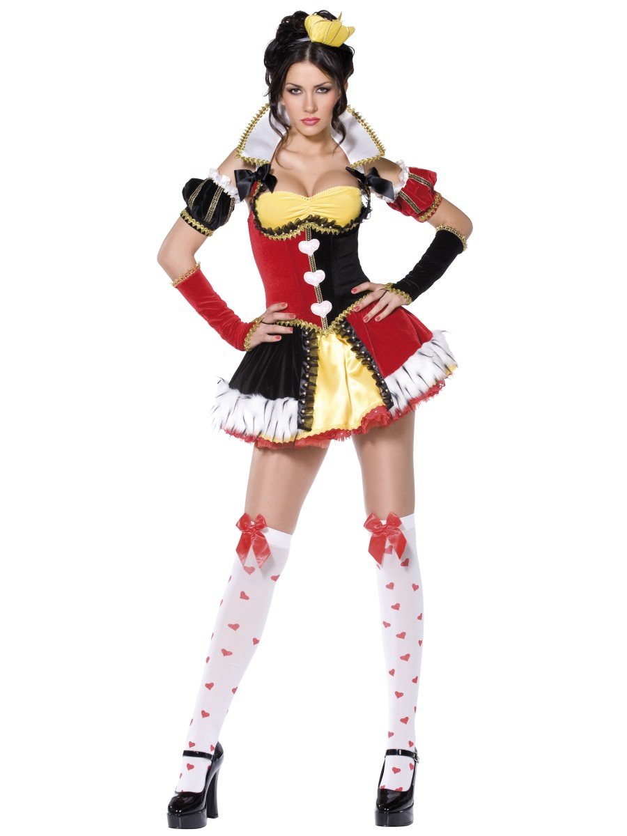 Queen of Hearts Costume, Red & Black Alternative View 3.jpg