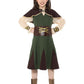Robin Hood Girl Costume, Green & Brown