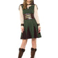 Robin Hood Lady Costume, Green & Brown