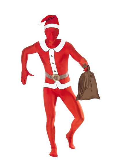 Santa Second Skin Costume & Sack