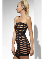 Seamless Mini Dress, Black, Cut Out