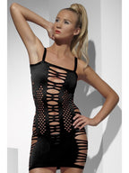 Seamless Mini Dress, Black, Slashed Alternative View 1.jpg