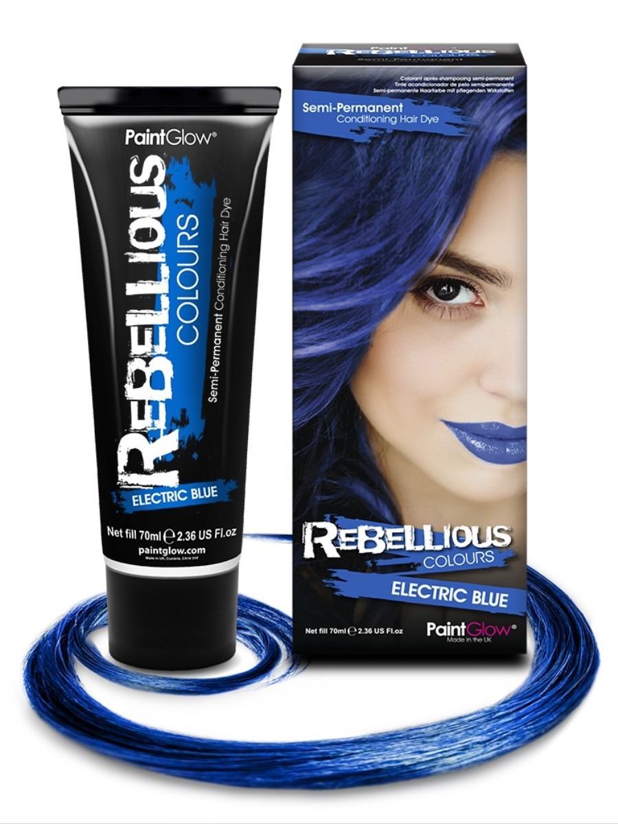 SemiPermanent Hair Dye, Electric Blue Smiffys Australia