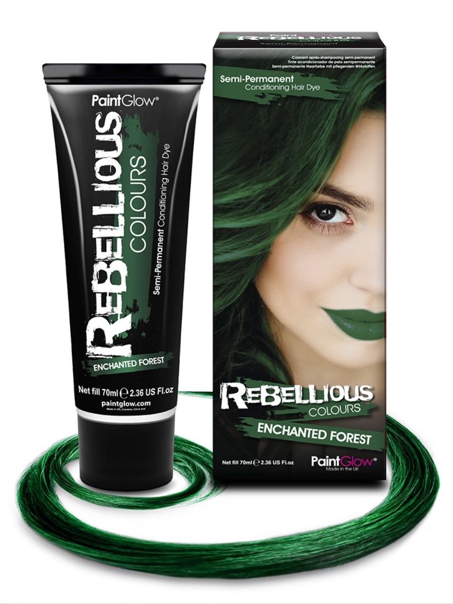 SemiPermanent Hair Dye, Enchanted Green Smiffys