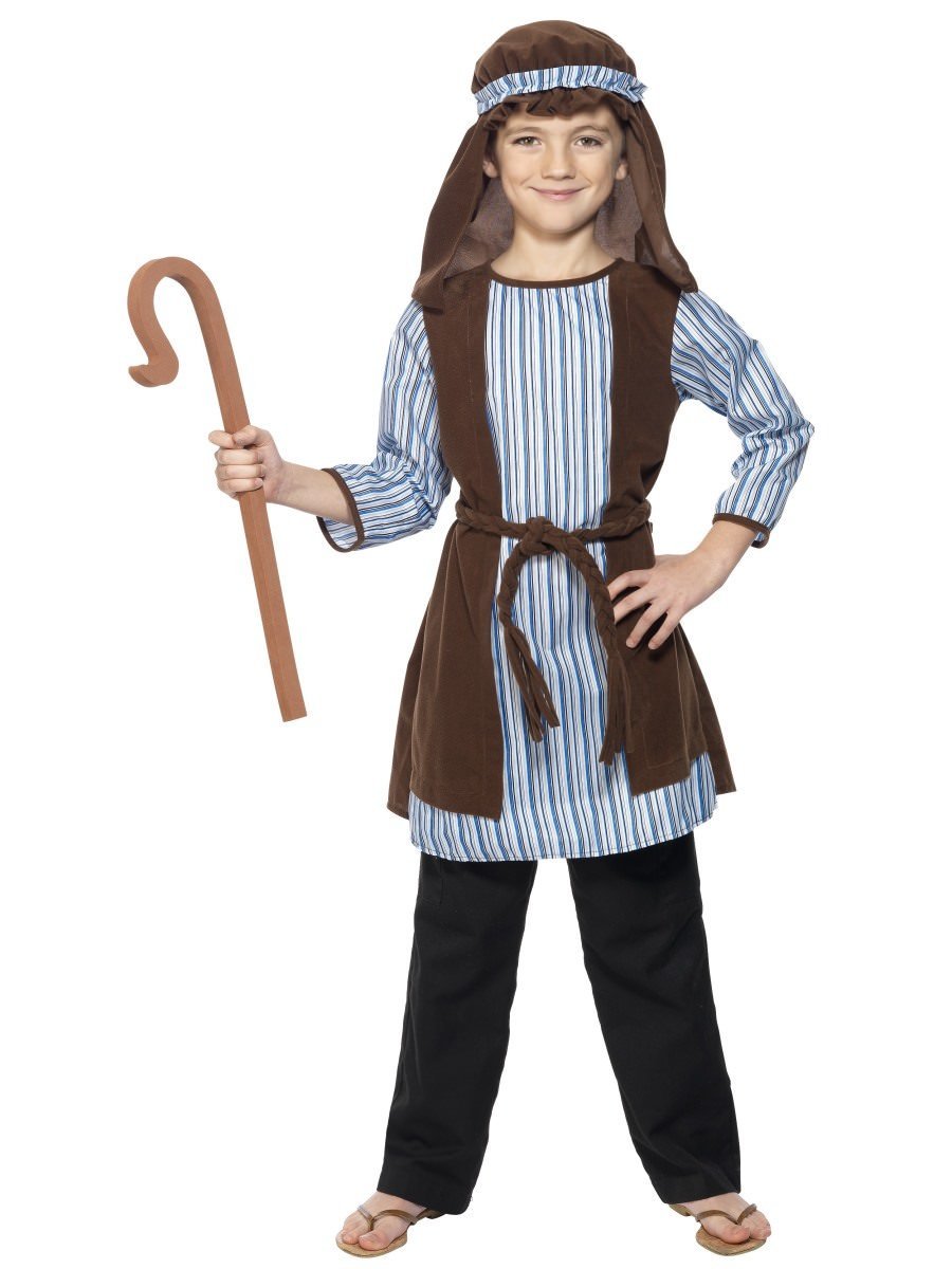 Shepherd Costume, Child, Blue & Brown