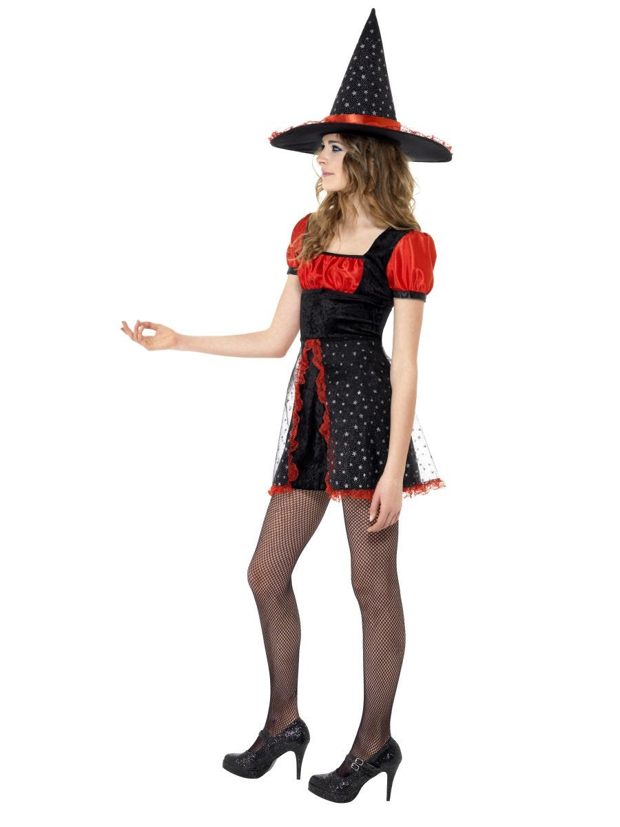 Teen Star Witch Costume, Black, with Dress & Hat Alternative View 1.jpg