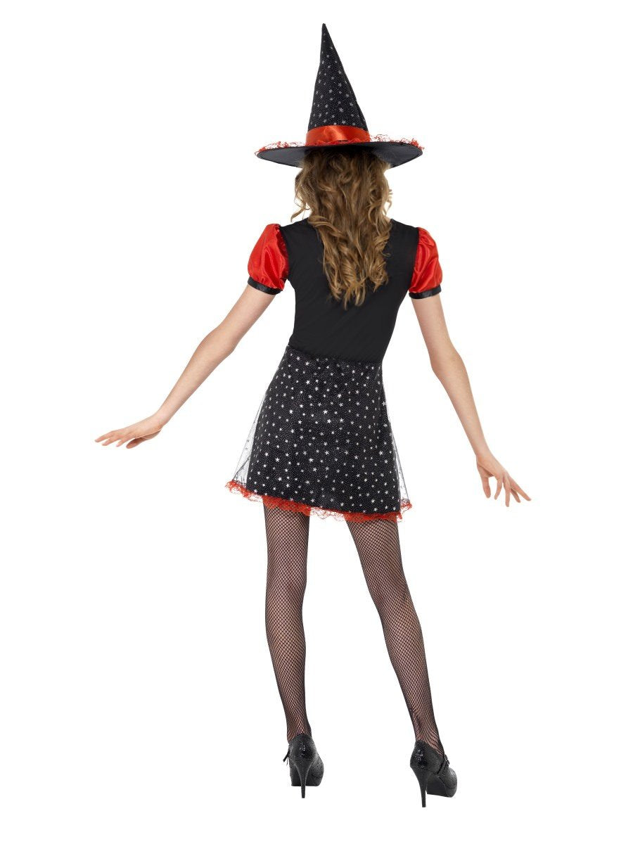 Teen Star Witch Costume, Black, with Dress & Hat Alternative View 2.jpg