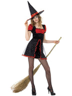 Teen Star Witch Costume, Black, with Dress & Hat