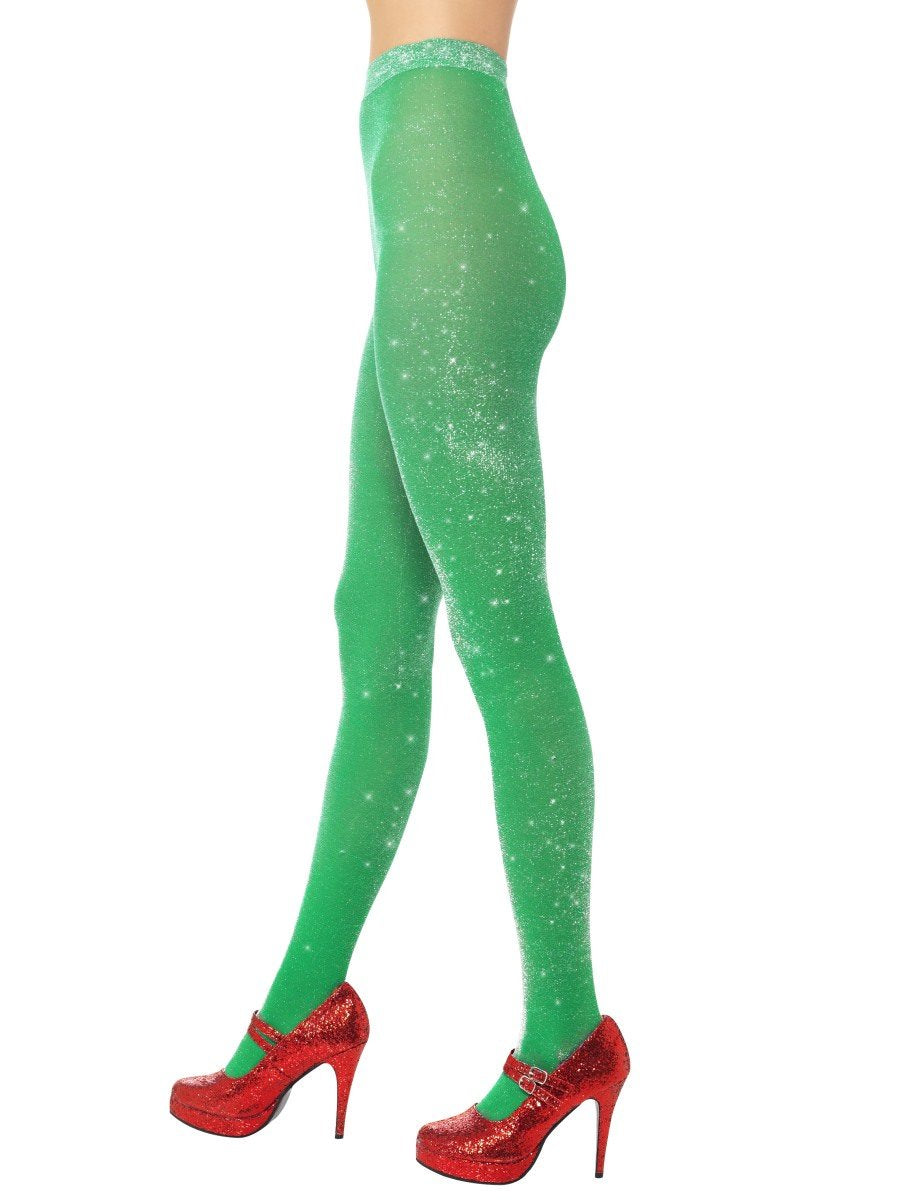 Tights, Green, with Sparkle Alternative View 1.jpg