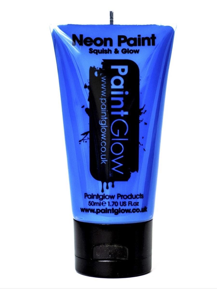UV Face & Body Paint, Blue, 50ml