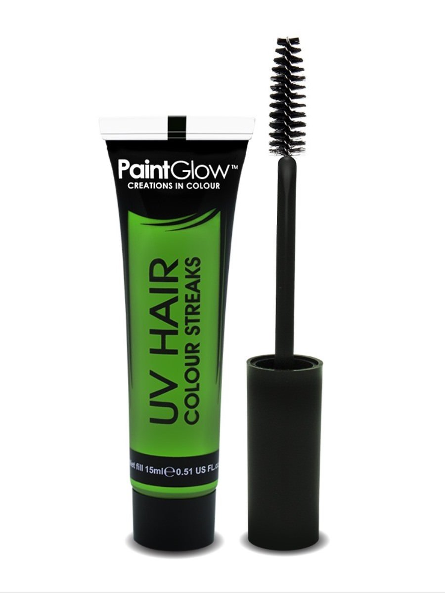 UV Hair Colour Streaks, Green, 15ml