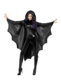 Vampire Bat Wings, Black, with High Collar
