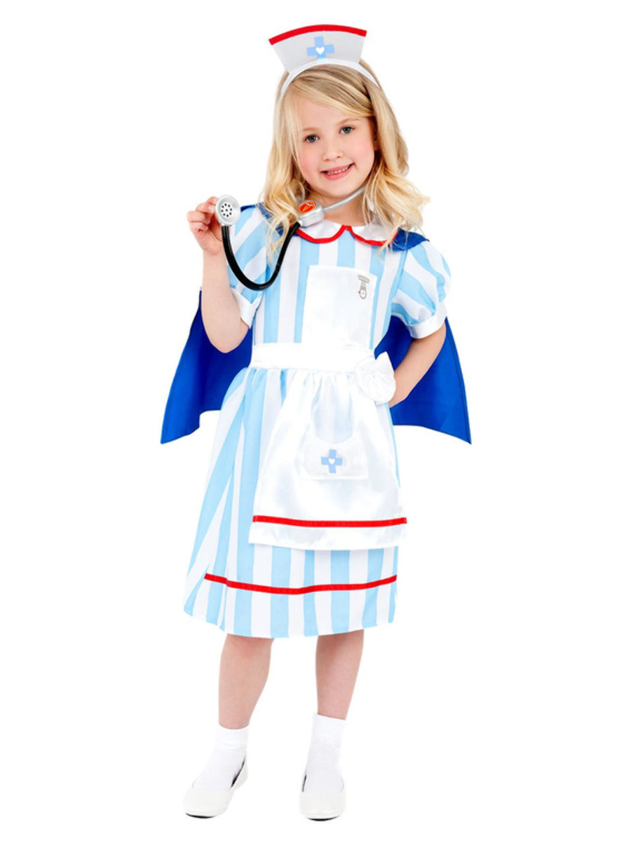 Vintage Nurse Costume Kids Alt 1