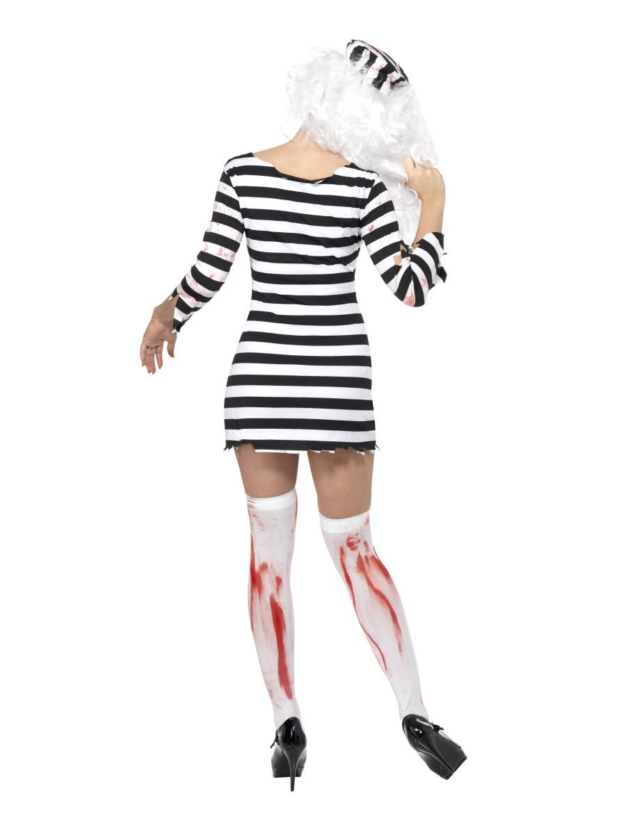 Zombie Convict Costume, Black & White Alternative View 2.jpg