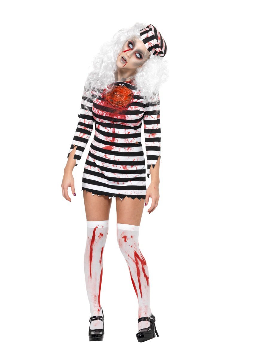 Zombie Convict Costume, Black & White Alternative View 3.jpg