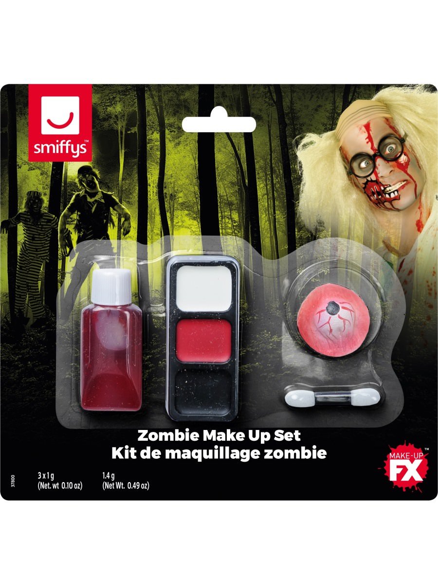 Zombie Make-Up Set, with Latex Eyeball Alternative View 5.jpg